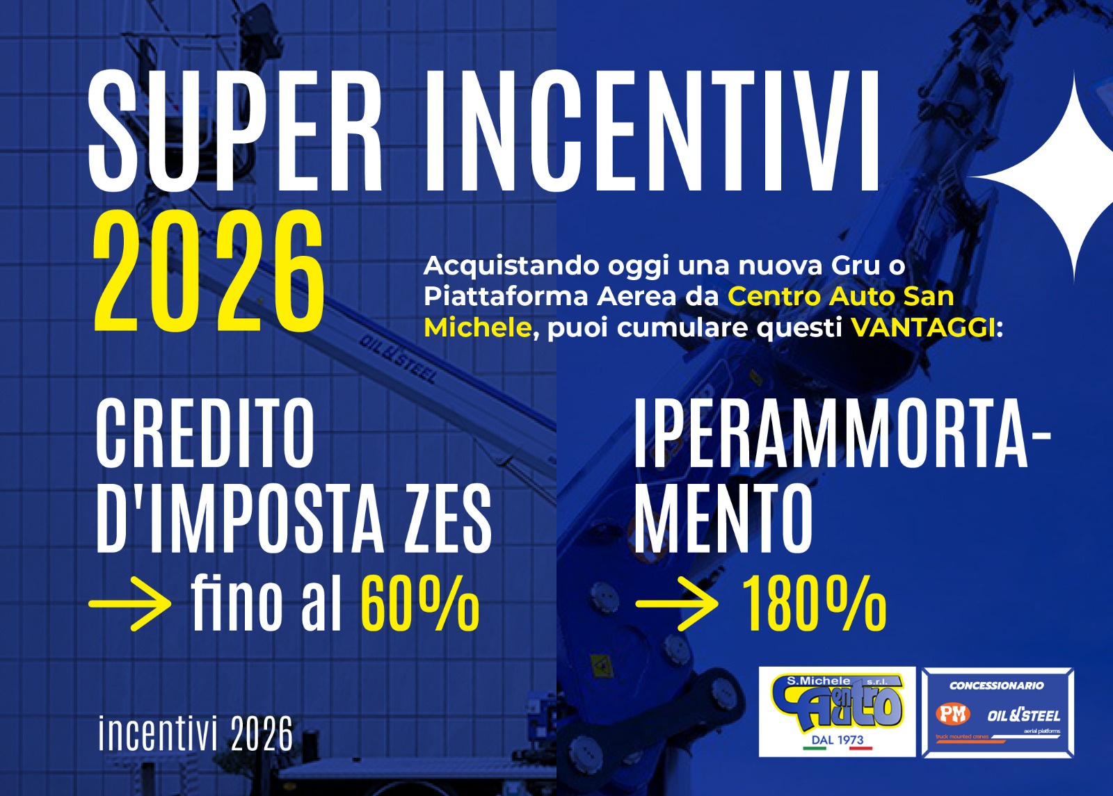 Super Incentivi 2026: ZES 60% + Iperammortamento 180% | Centro Auto San Michele